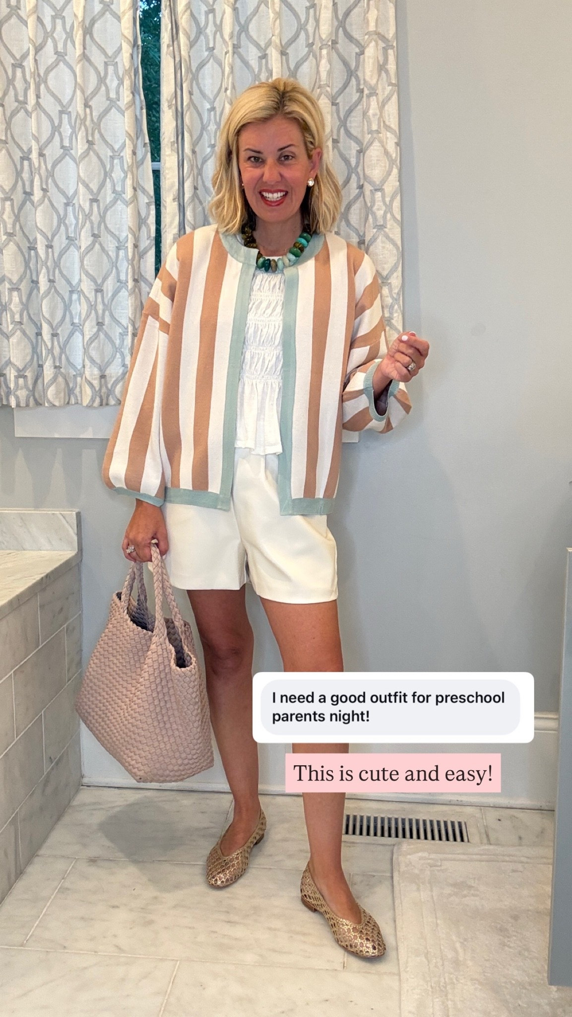 This cardigan from the zon is a huge yes! Yall so good! 
Top & cardigan- xs
Shorts - small
Flats - 7.5 (sized 1/2 down)

Codes
*Avara - mixandmatch15
*Allie + Bess - Catherine20

#LTKdayinmylife #LTKootd #LTKmomlife