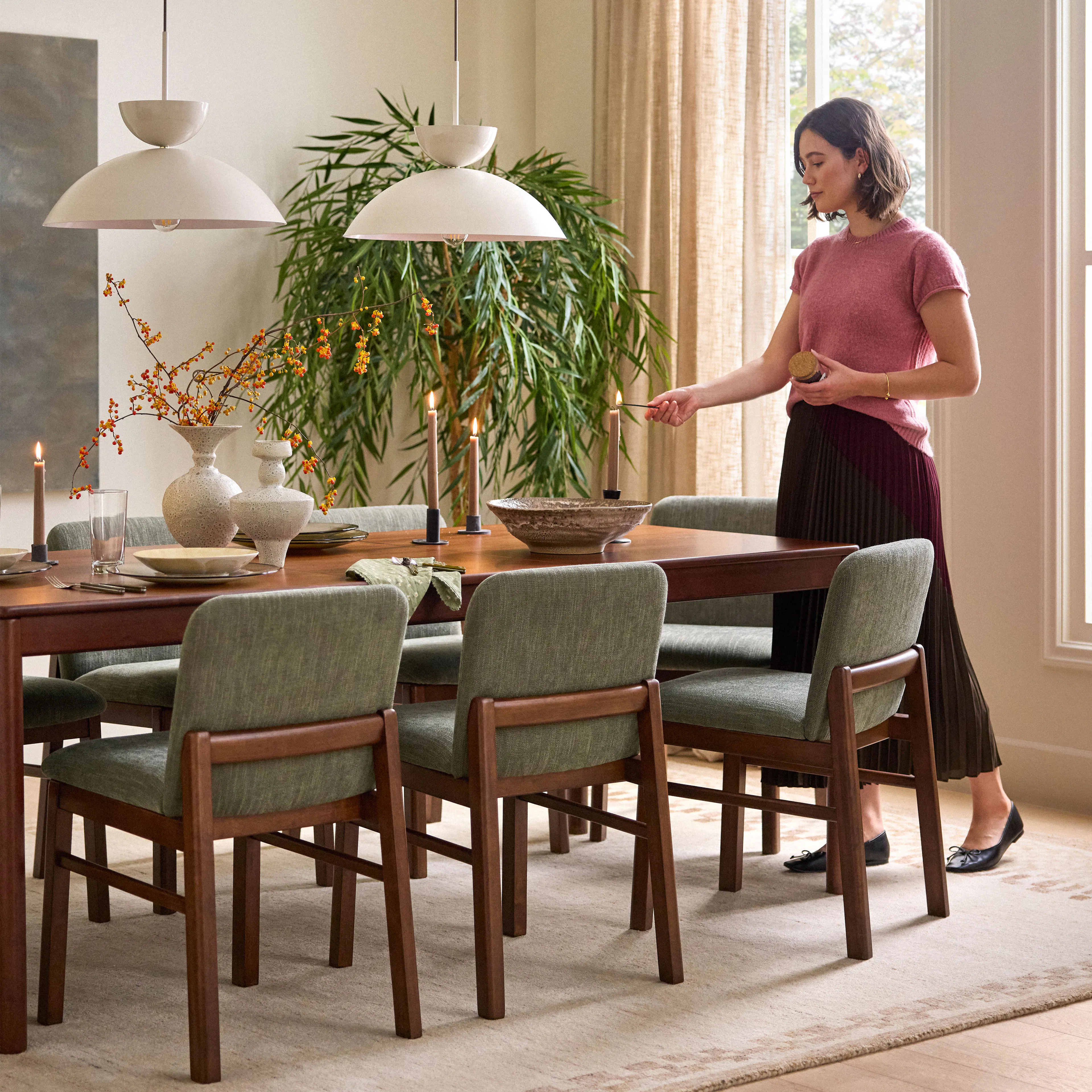 Heidi 62" - 82.75" Extendable Dining Table - Walnut | Article