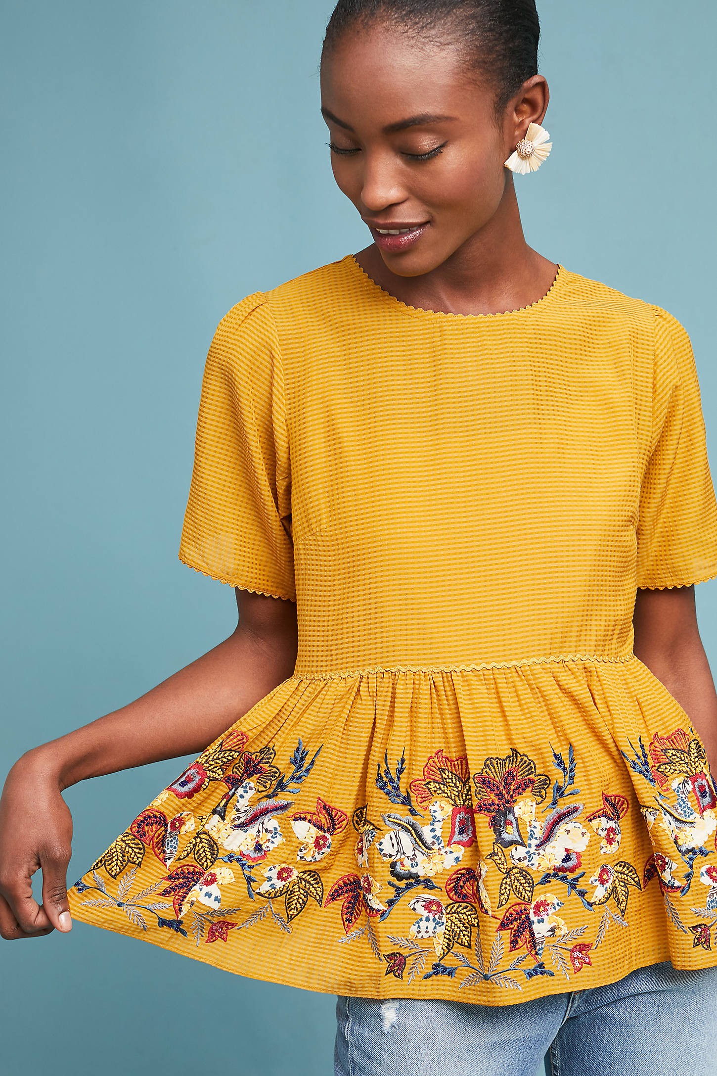 Dariela Peplum Top | Anthropologie (US)