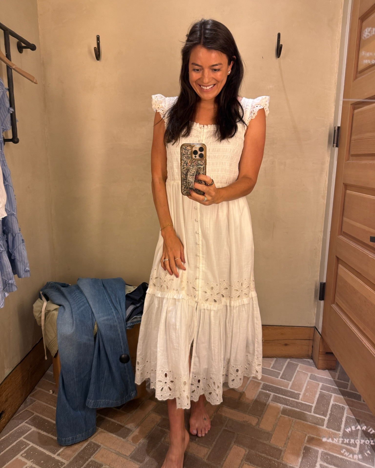 @Anthropologie haul! So many good pieces right now. I have a hard time passing up a white flowy top. Everything runs TTS.

#LTKSeasonal