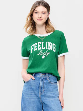 EveryWear Crew-Neck Graphic Ringer T-Shirt | Old Navy (US)