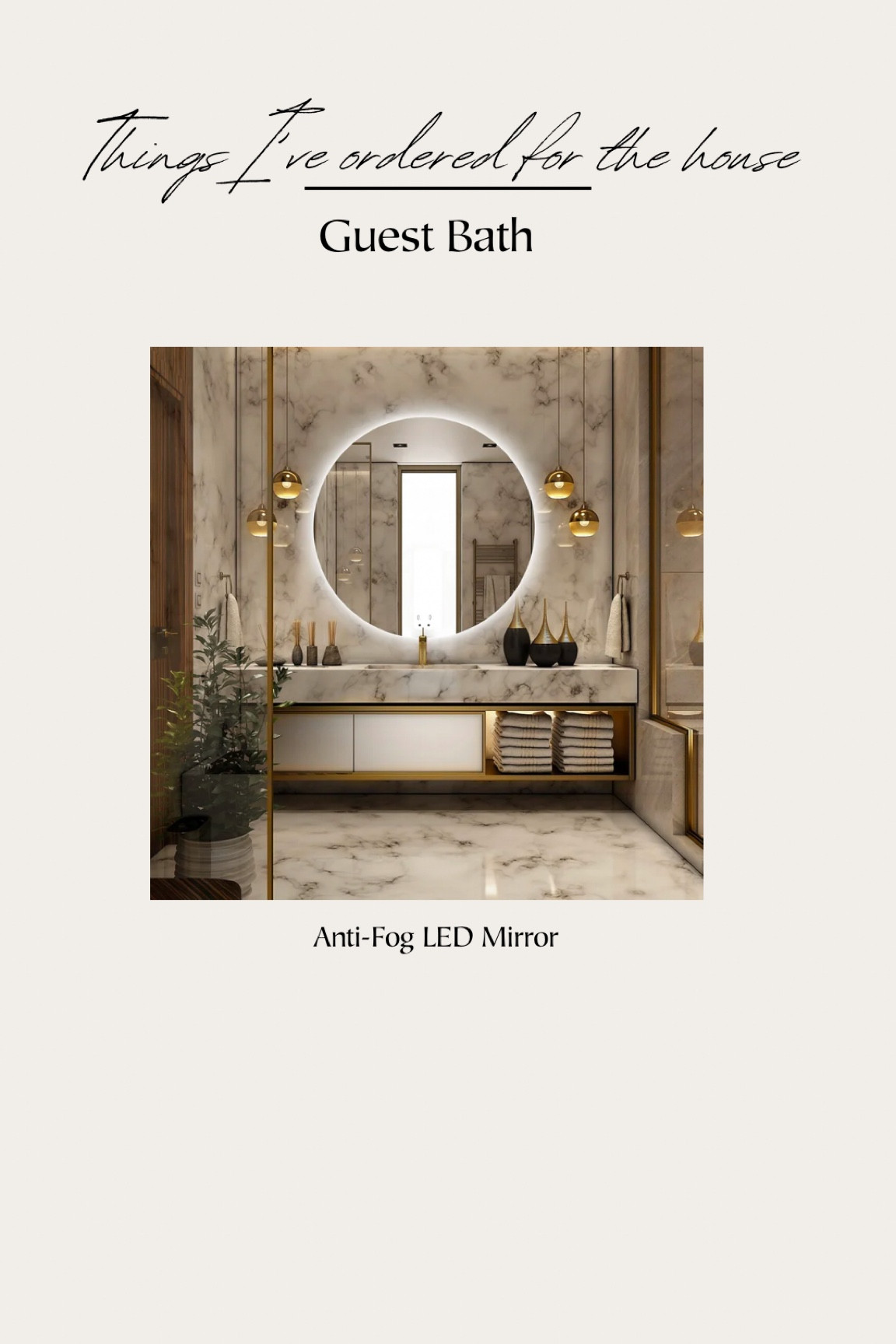 Home finds
Anti-fog  round LED Mirror for guest bathroom on sale for Black Friday 

Mirrors 
Blob mirrors 
Organic mirror



#LTKsalealert #LTKCyberWeek #LTKhome