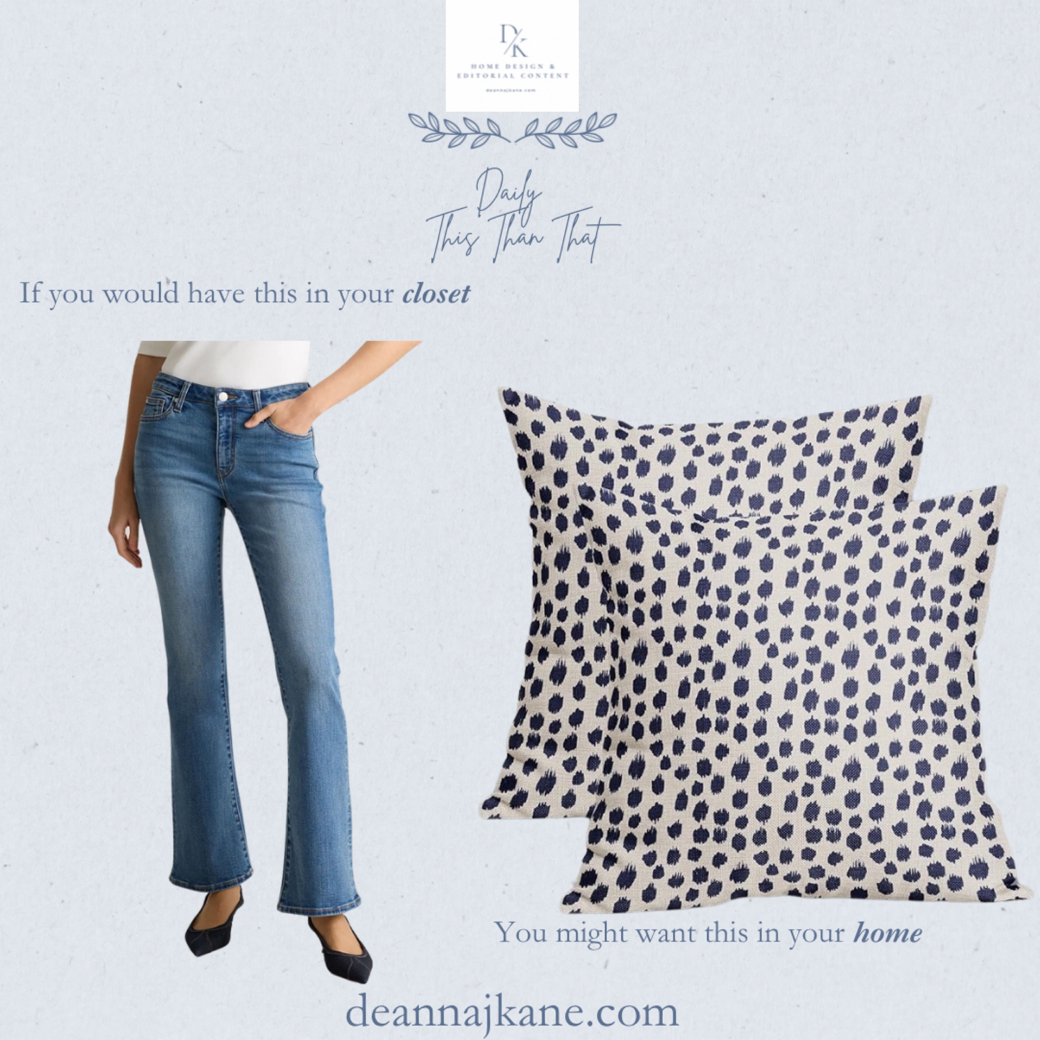 If you would wear these jeans, you might want these pillows in your home  

#LTKHome