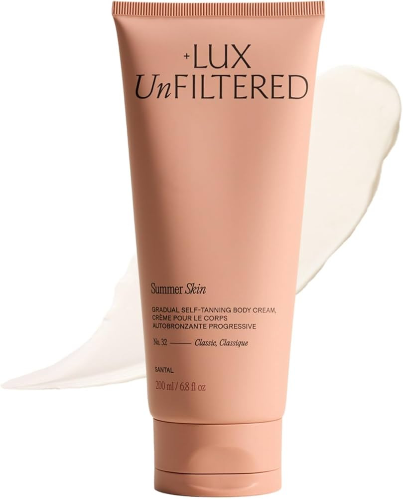+ Lux Unfiltered N°32 Summer Skin Classic Gradual Self Tanner, Hydrating Self Tanning Lotion wit... | Amazon (US)
