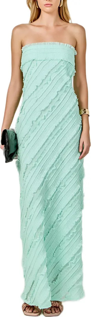 Ruffle Strapless Maxi Dress | Nordstrom