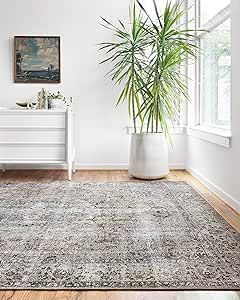 Loloi II Layla Collection LAY-06 Taupe / Stone, Traditional 5'-0" x 7'-6" Area Rug | Amazon (US)