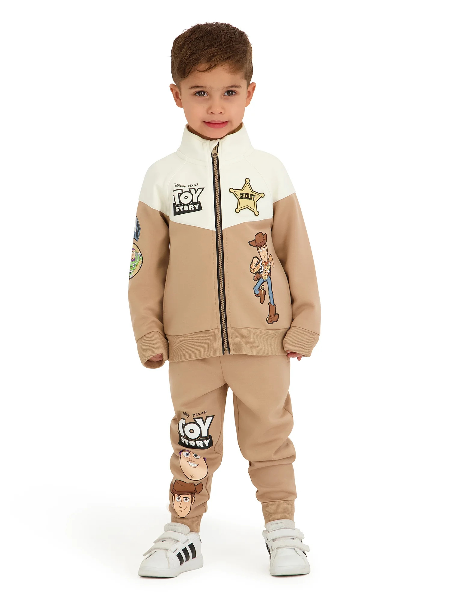 Disney Pixar Cars Toddler Boys Track Jacket and Jogger Pants Set, 2-Piece, Sizes 12M-5T | Walmart (US)