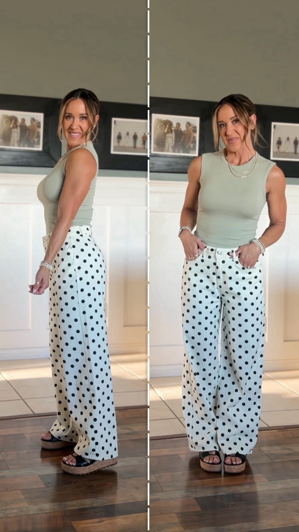Gimme all the polka dot prints right now, I’m obsessed - these pants are a huge win and less than $20!!🖤🤍

#LTKStyleTip #LTKWorkwear #LTKSaleAlert