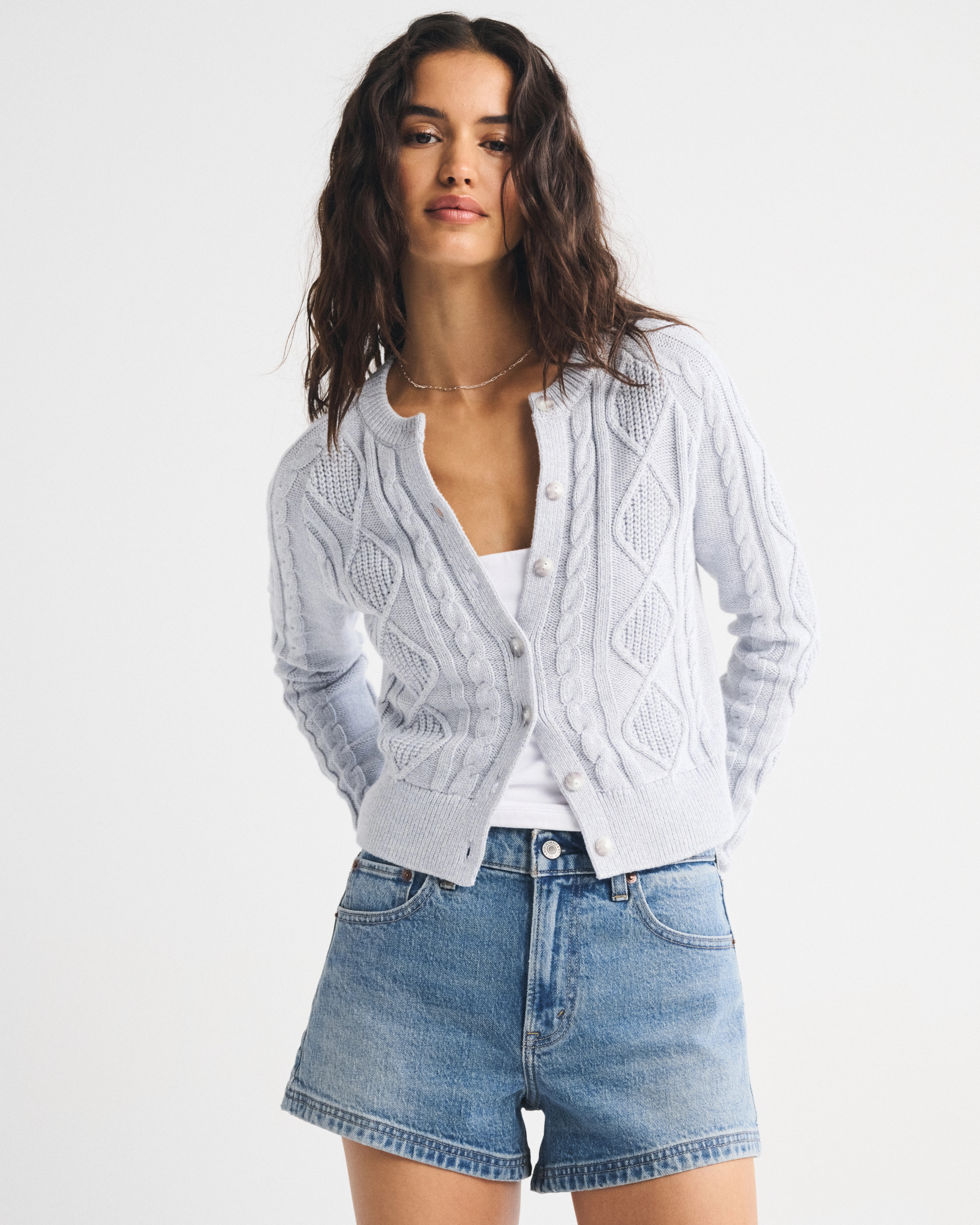 High Rise 90s Cutoff Short | Abercrombie & Fitch (US)