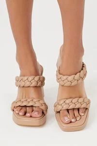 Braided Open-Toe Block Heels | Forever 21 (US)