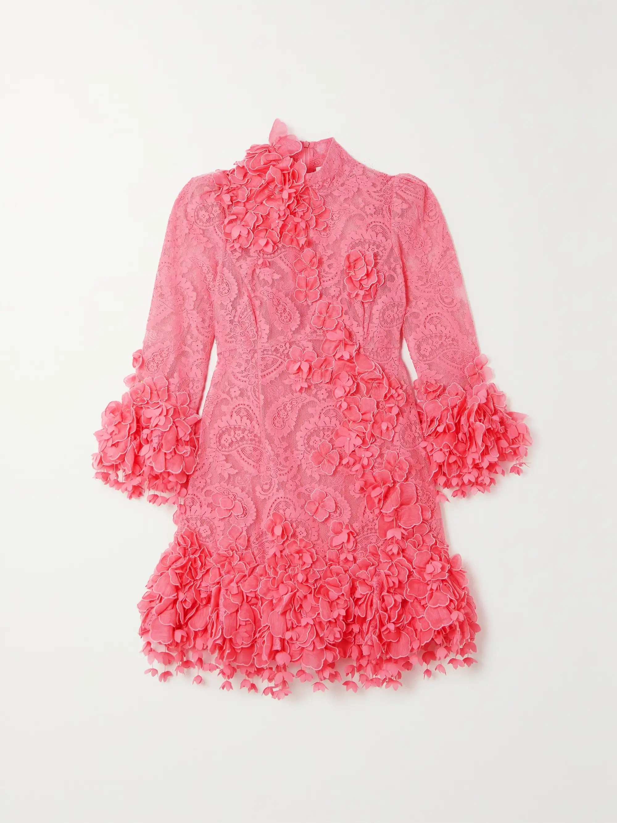 High Tide appliquéd cotton-blend lace mini dress | NET-A-PORTER (US)