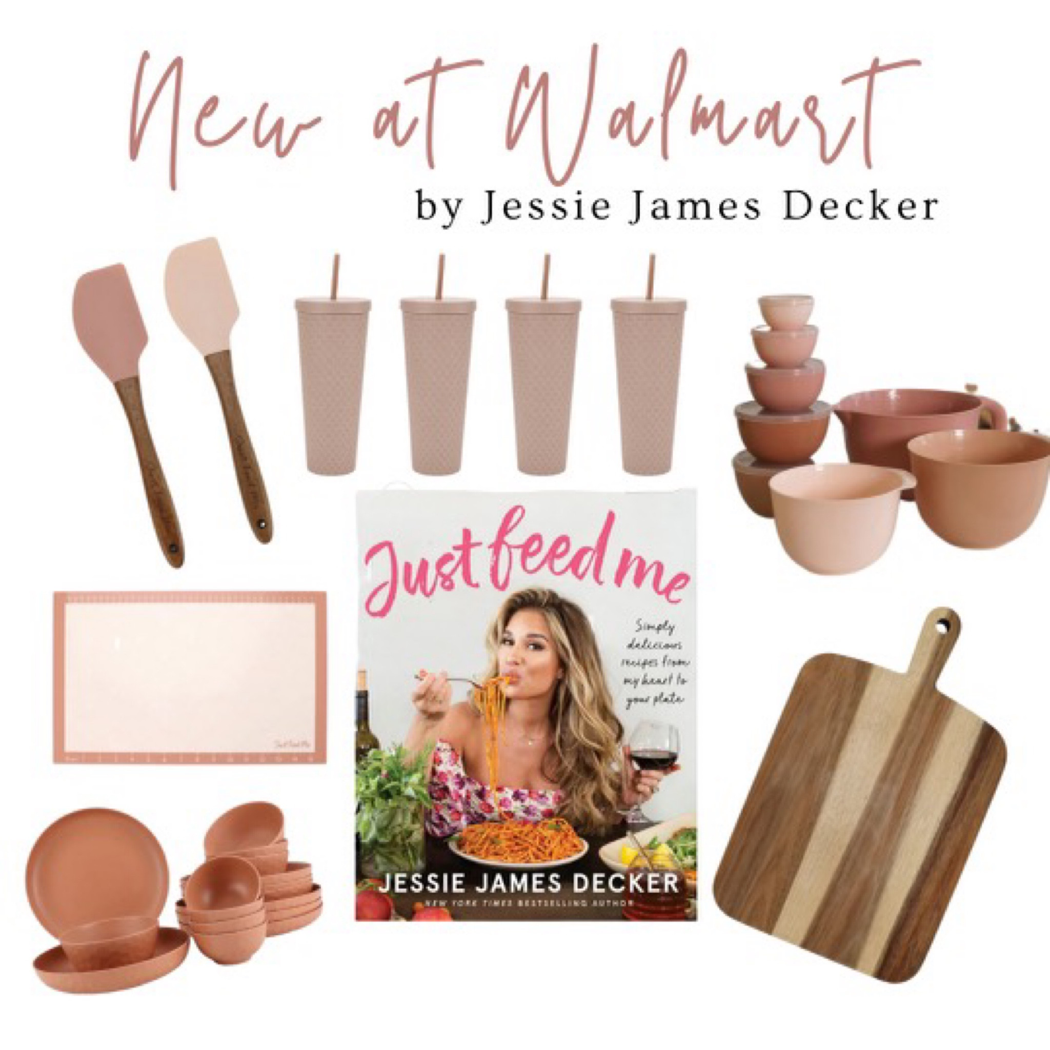 New Jessie James decker line at Walmart. Kitchen accessories, pink dishes, bowl set, cutting board, cookbook, home, hostess gift 

#LTKhome #LTKGiftGuide #LTKparties