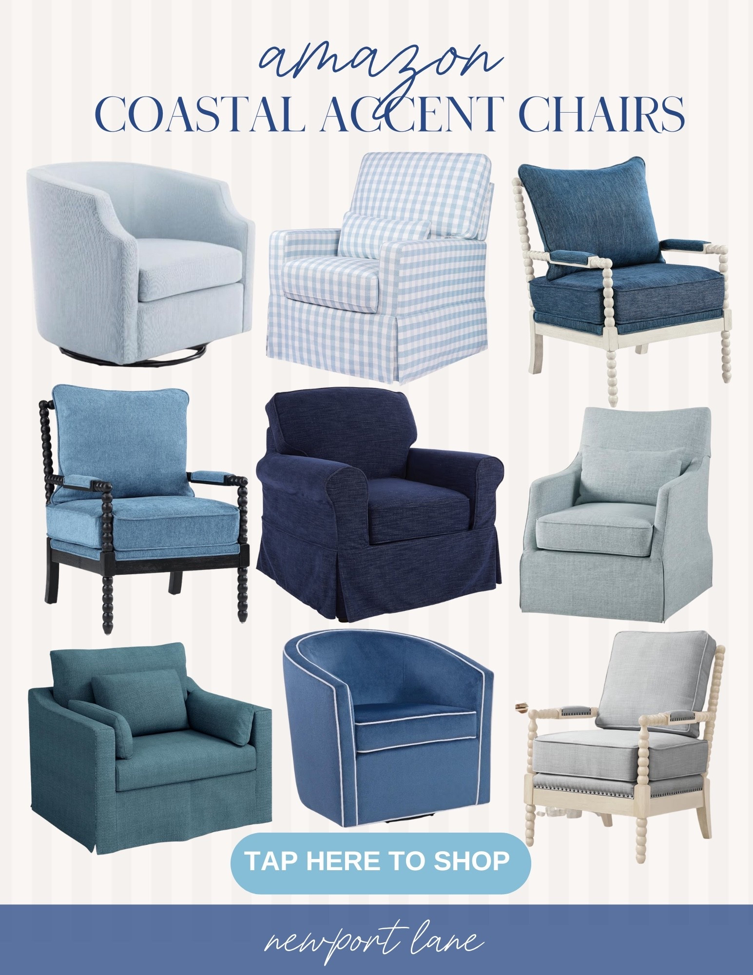 Trade that winter blues for coastal blues! Check out the new arrivals of these affordable coastal decors. You're gonna love them so much, you're gonna want to redecorate your entire house.

coastal home, living room styling, accent chairs, home decor, dining room must haves, home refresh, beach house inspo, affordable finds

#LTKHome #LTKU #LTKSeasonal