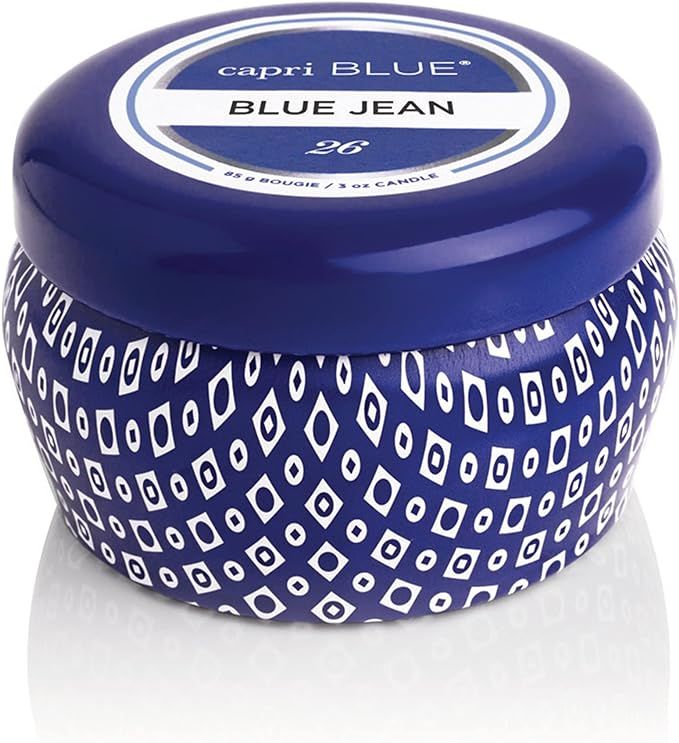 Capri Blue Mini Travel Tin Candle - 3 Oz - Blue Jean | Amazon (US)