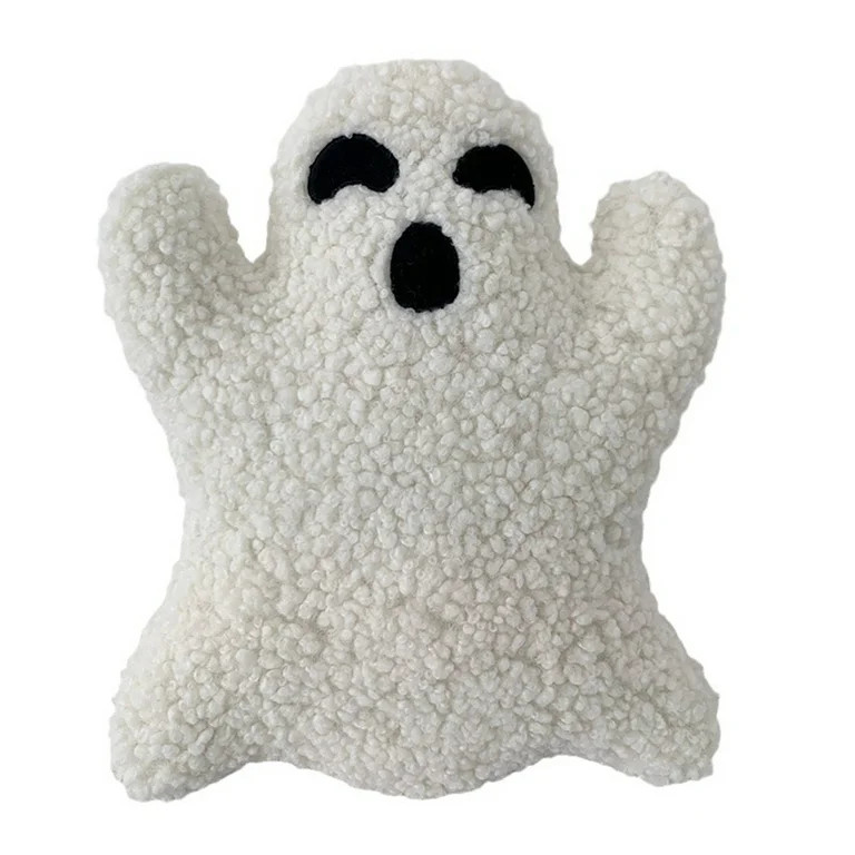 Ghost Pillow Halloween,Cute Ghost Shaped Plush Pillow,Soft Fluffy Plush Ghost Throw Pillow Hallow... | Walmart (US)