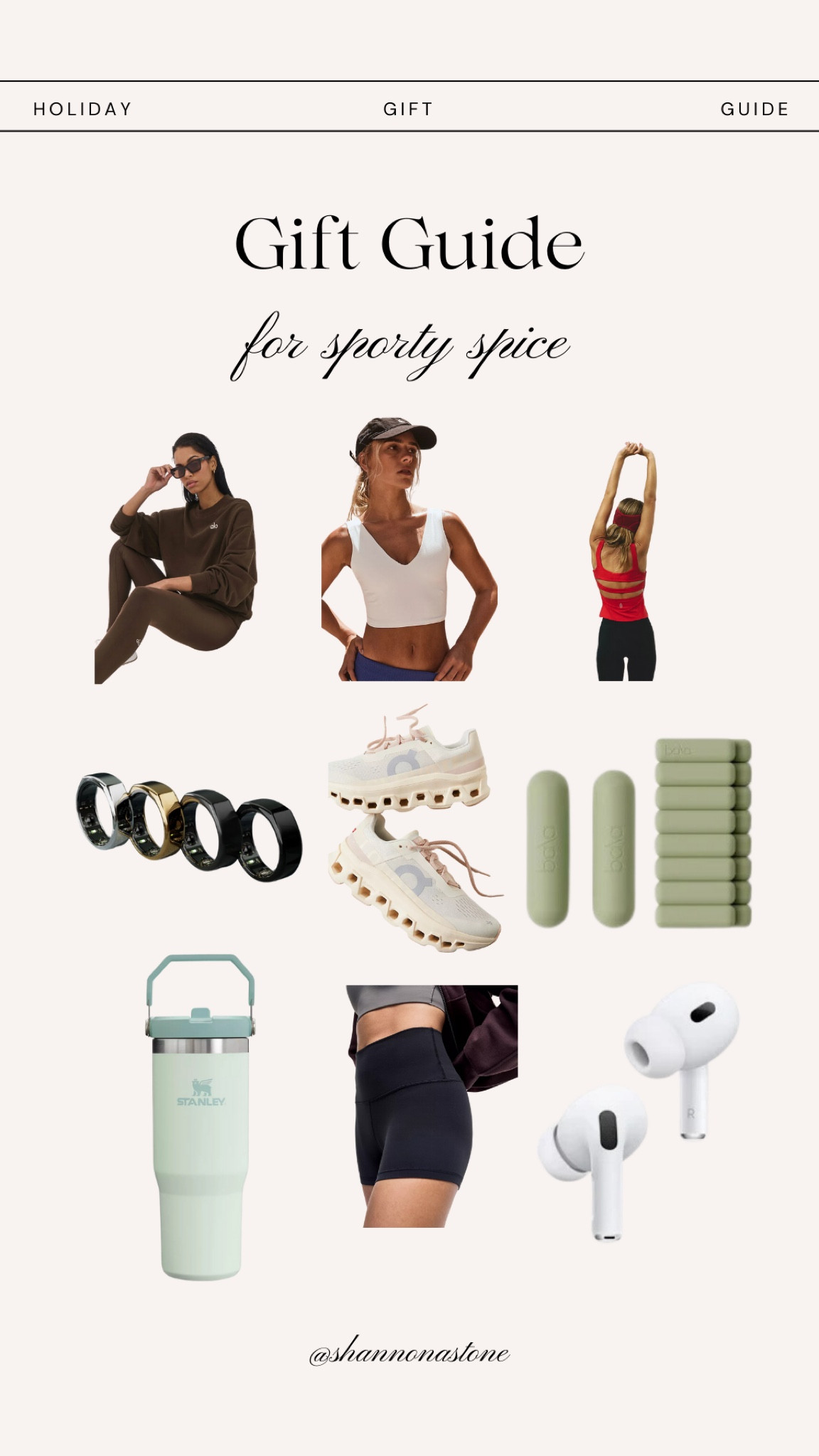 Gift guide for sporty spice 

#LTKSeasonal #LTKGiftGuide