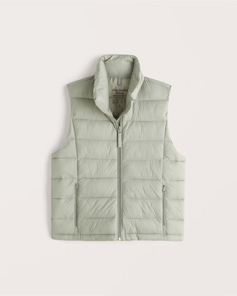 Women's Lightweight Packable Puffer Vest | Women's Coats & Jackets | Abercrombie.com | Abercrombie & Fitch (US)