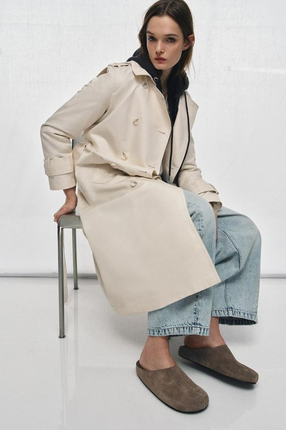 SPLIT SUEDE CLOGS | Zara UK