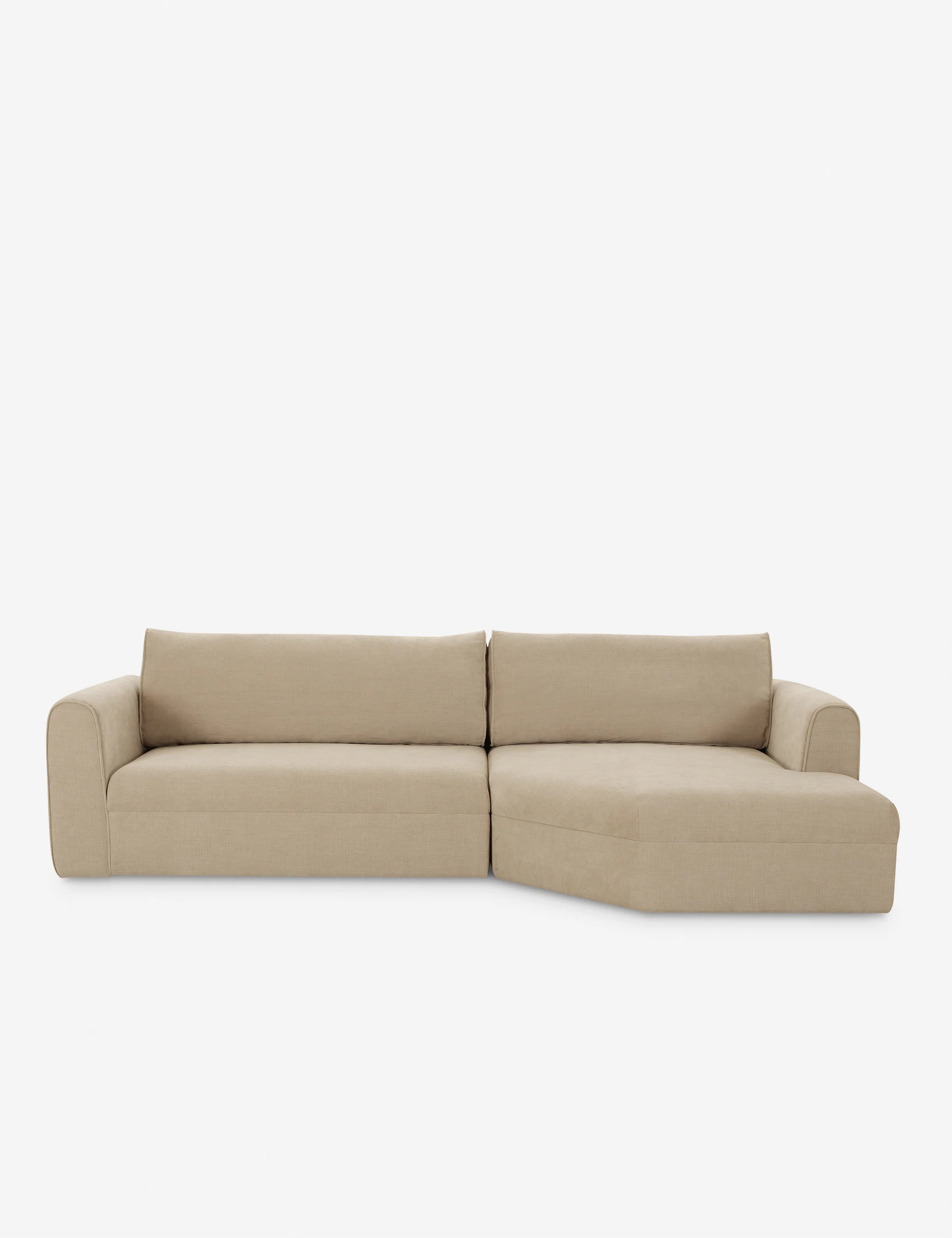 Forsythe Sectional Sofa, Cool Beige | Lulu and Georgia 