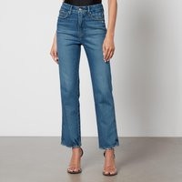 Good American Good Curve Stretch-Denim Straight-Leg Jeans - US 6/UK 10 | Coggles (Global)