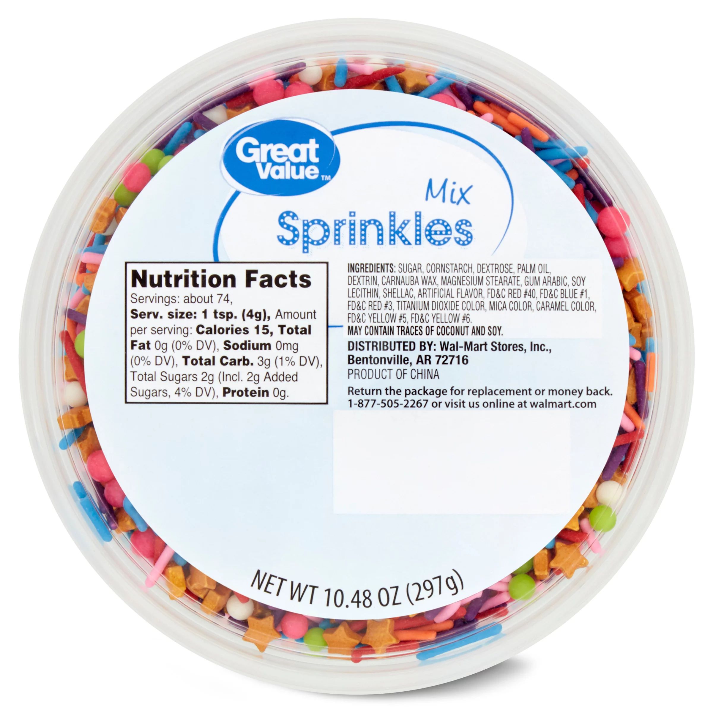 Great Value Magical Sprinkles Mix Tub, 10.48 oz. | Walmart (US)