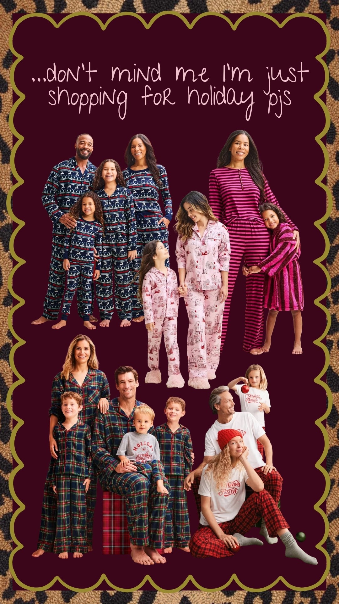 these matching family pjs for the holidays are so cute!