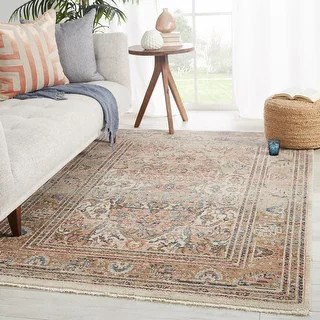 Ginia Medallion Blush Beige Area Rug - 9'6"X12'7" | Bed Bath & Beyond