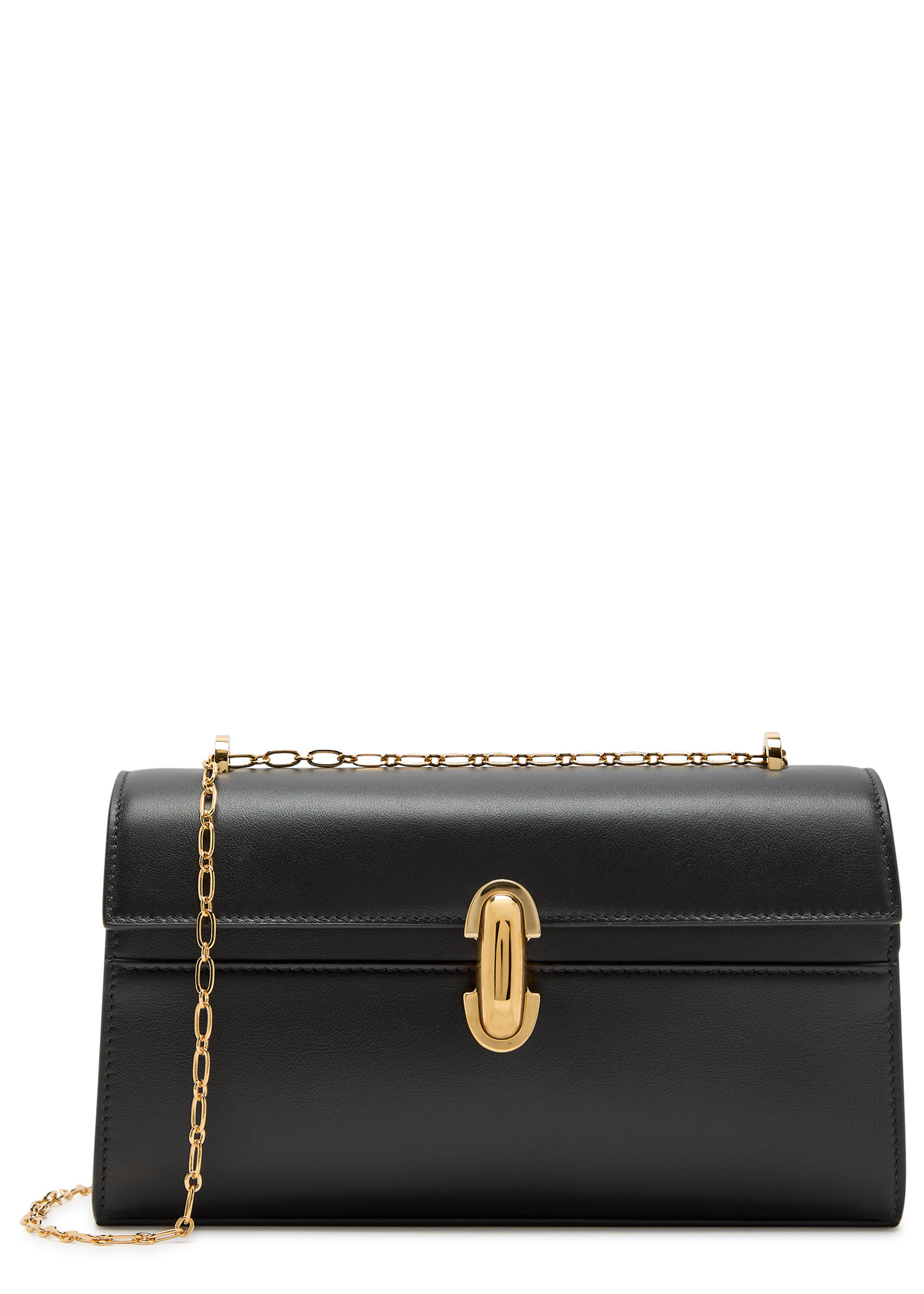SYMMETRY CHAIN SMOOTH POCHETTE_72178_BLAC | Harvey Nichols