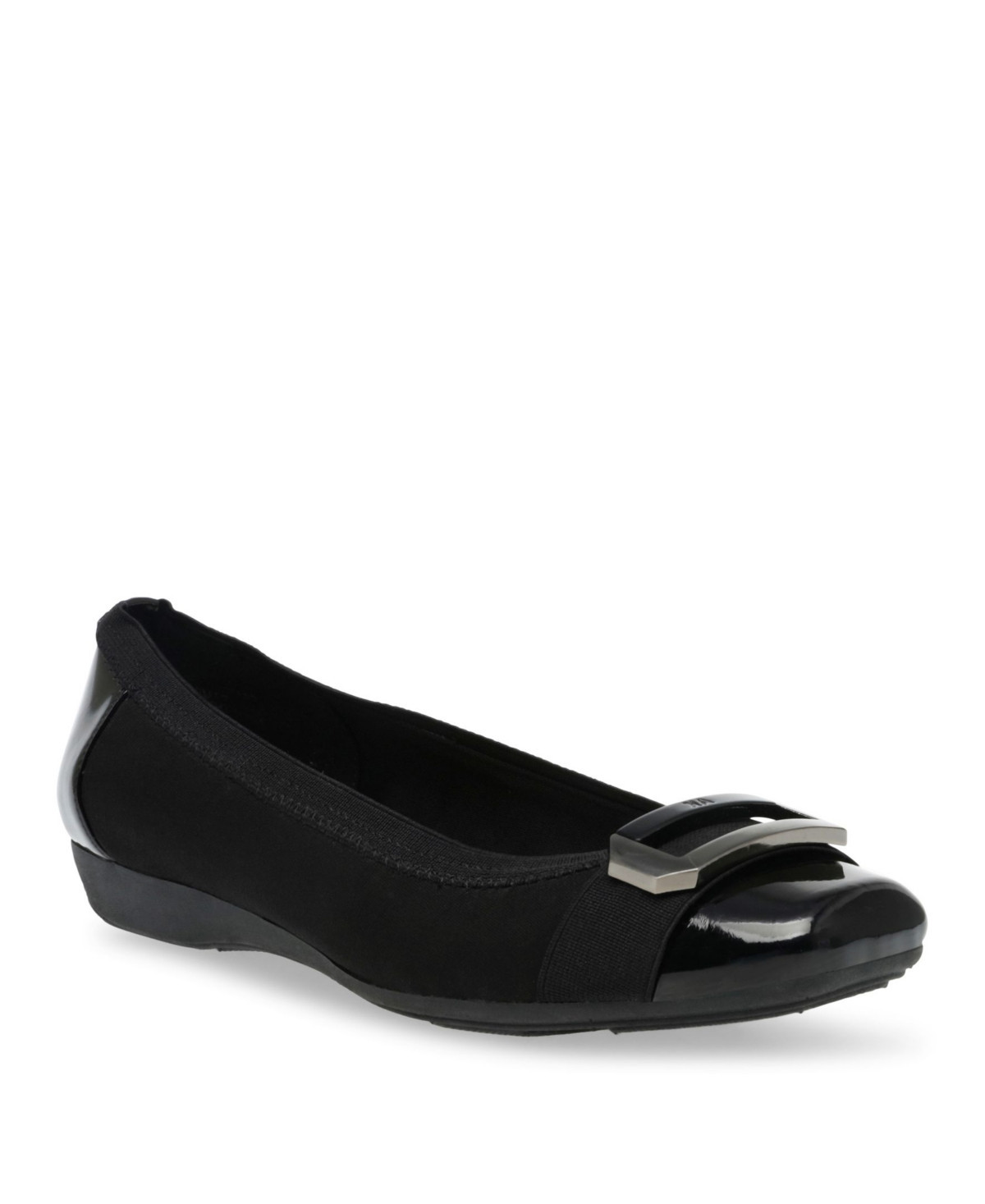 Anne Klein Women's Uplift Sport Buckle Ballet Flats - Black | Macy's