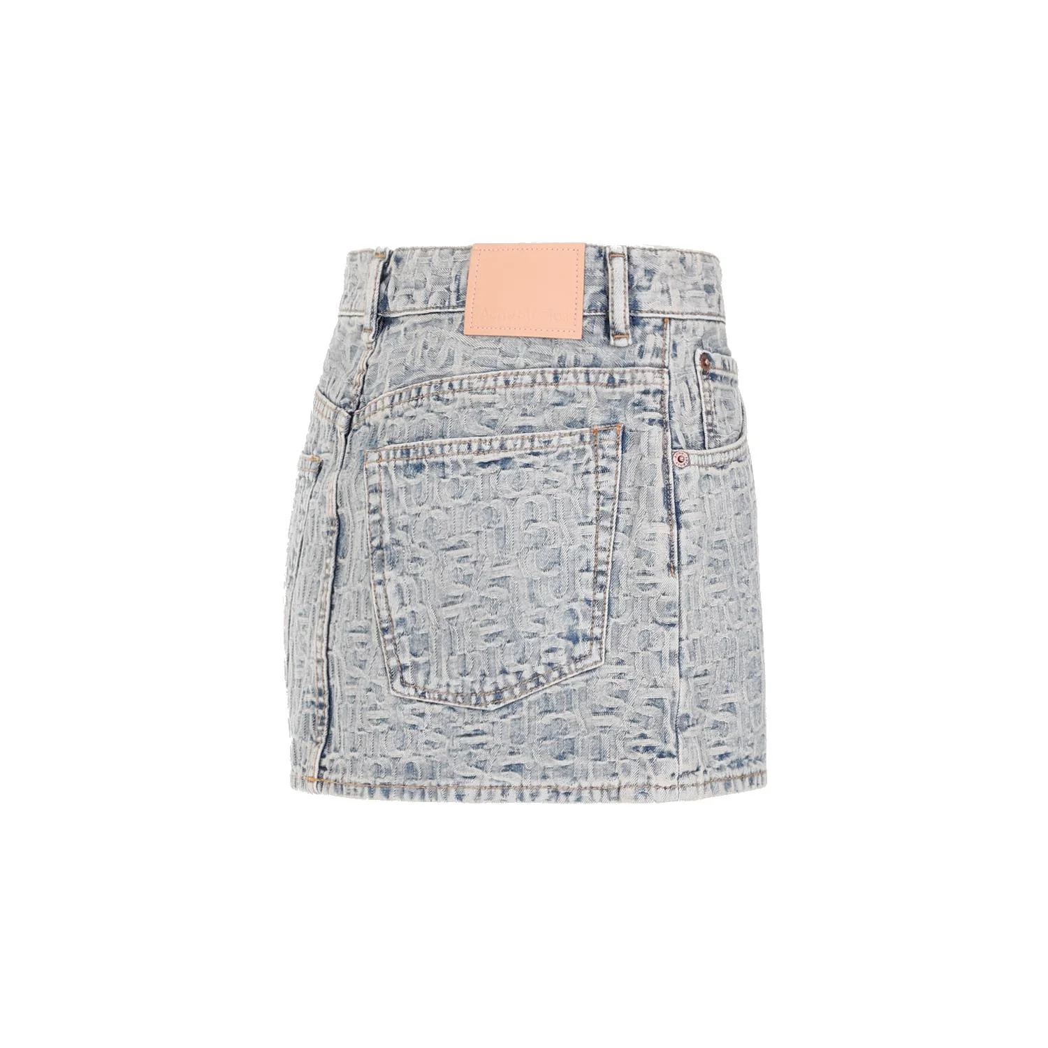 Acne Studios Logo Patch Low-Waisted Mini Skirt | Cettire Global