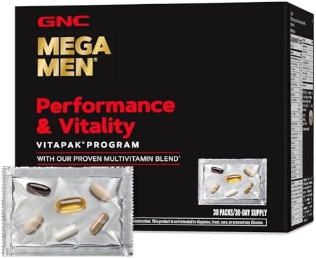 GNC Mega Men Performance and Vitality Vitapak Program, Convenient Complete Nutrition, 5 Products ... | Amazon (US)