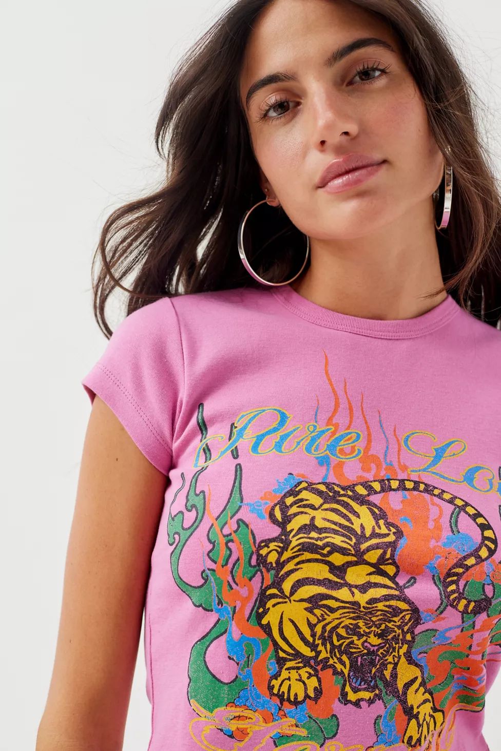 Pure Love Tiger Baby Tee | Urban Outfitters (US and RoW)