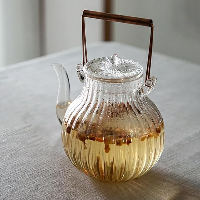 IwaiLoft Stovetop Safe Glass Teapot with Removable Infuser Fine Borosilicate Tea Pot perfect for ... | Amazon (US)