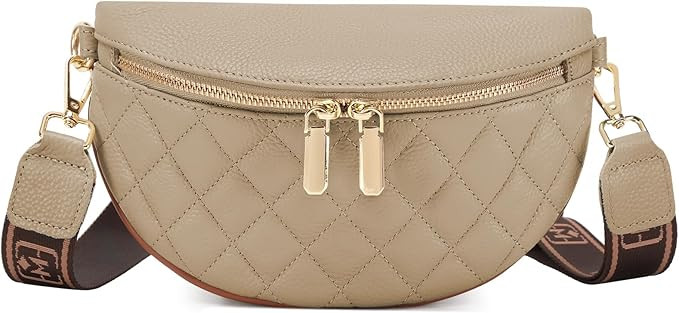 Eslcorri Small Crossbody Sling Bag for Women Trendy - Fanny Packs Leather Chest Belt Bum Bag Anti... | Amazon (US)