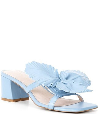 Cecelia New York Happy Leather Flower Ornament Dress Slide Sandals | Dillard's | Dillard's