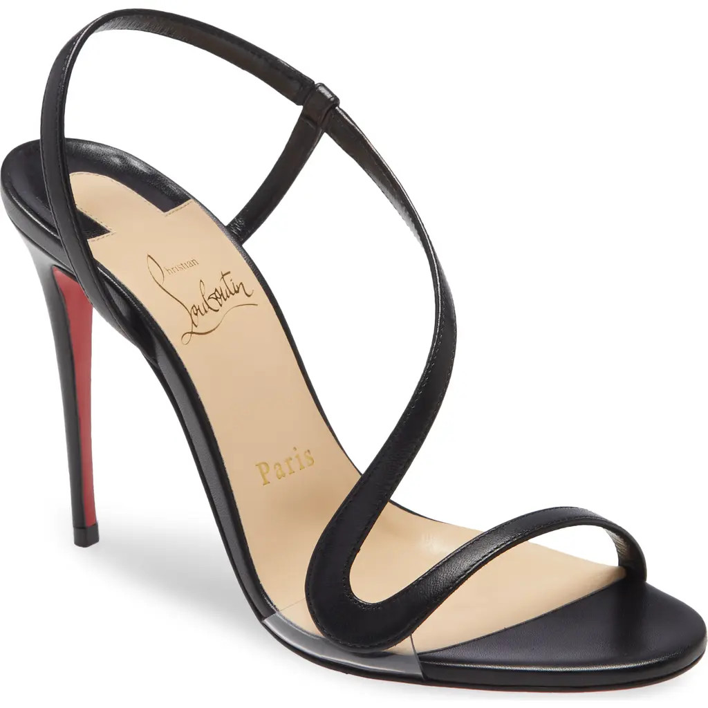 Christian Louboutin Slingback Stiletto Sandal in Black at Nordstrom, Size 41 | Nordstrom