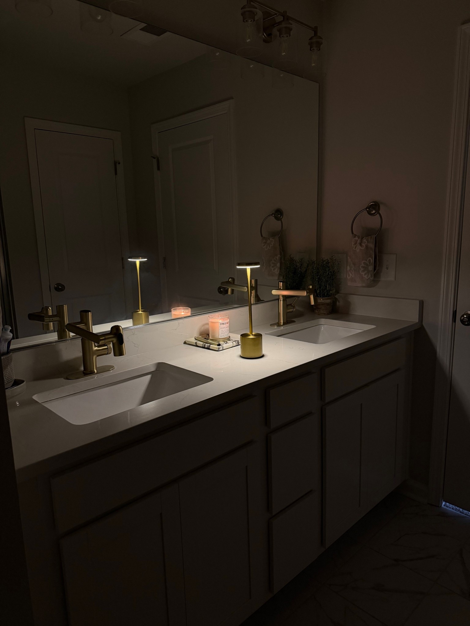 The new cozy era…. A cordless table lamp in the bathroom vanity! I’m obsessed. 

#LTKSpringSale #LTKHome #LTKSaleAlert