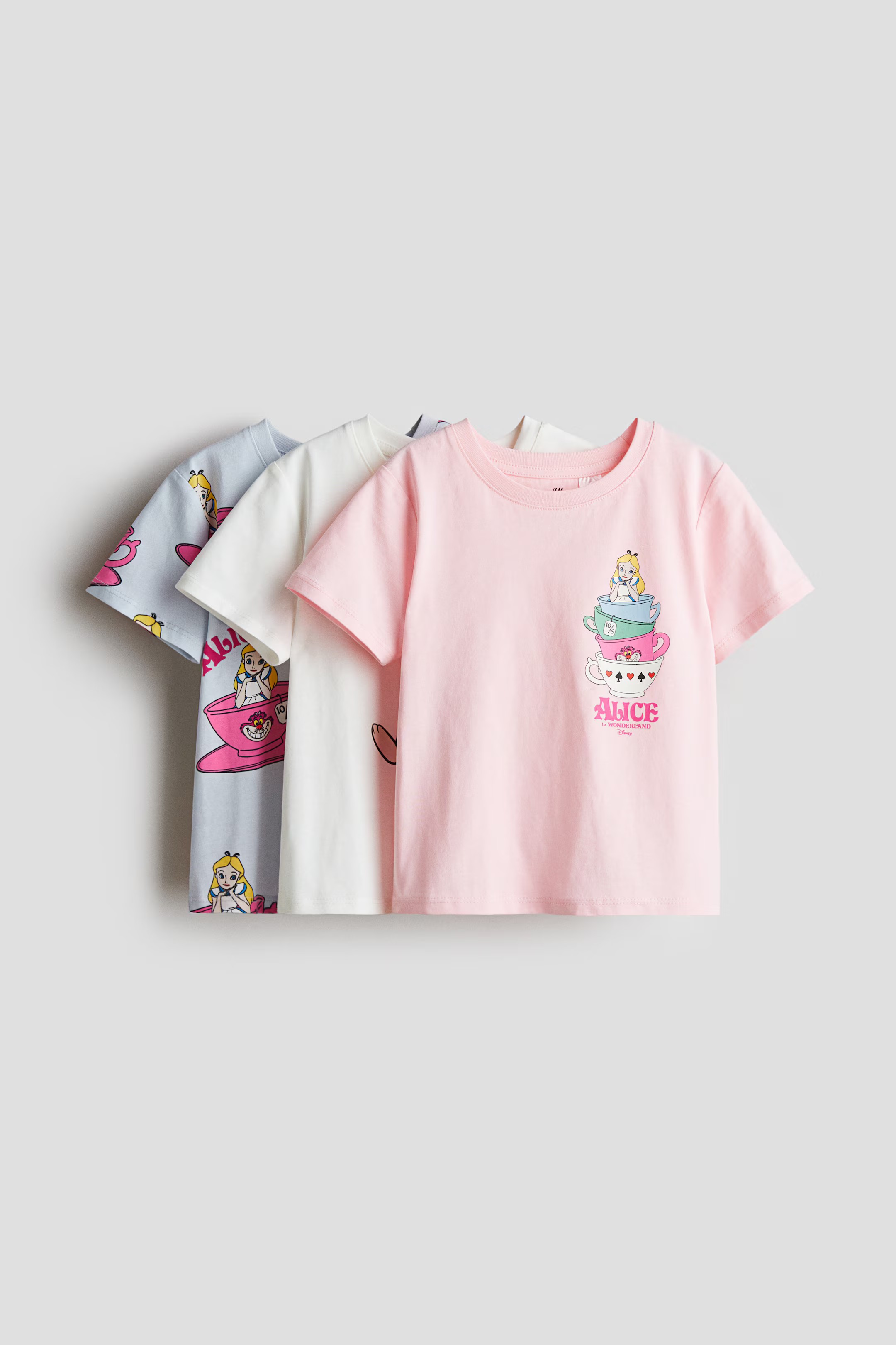 3-pack Printed Jersey Tops | H&M (US + CA)