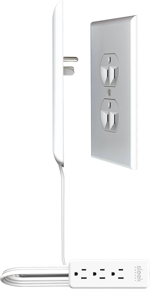 Sleek Socket - The Original & Patented Ultra-Thin Outlet Concealer for Inverted Outlets w/Cord Co... | Amazon (US)