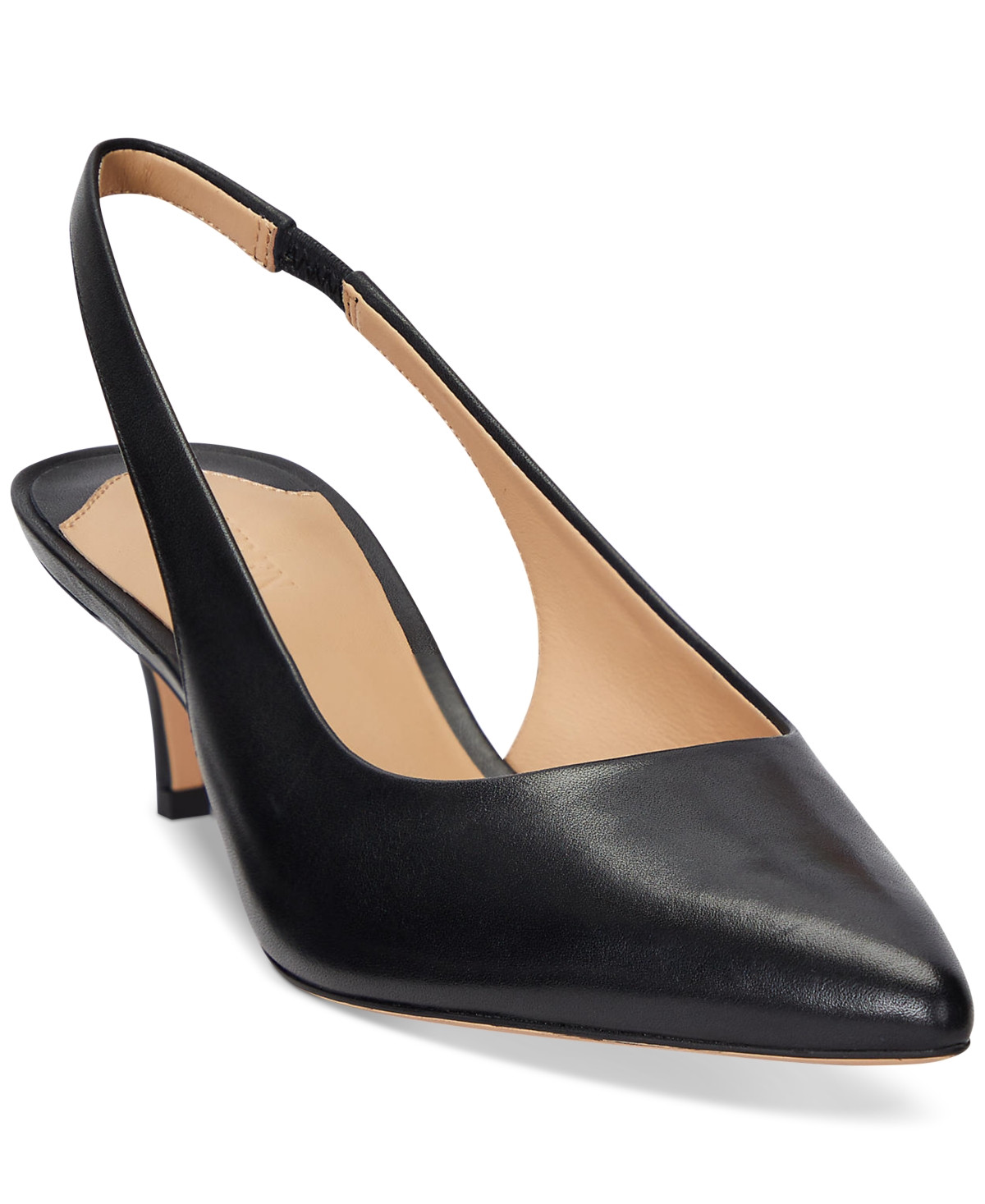Lauren Ralph Lauren Women's Lolah Pointed-Toe Slingback Pumps - Black | Macy's