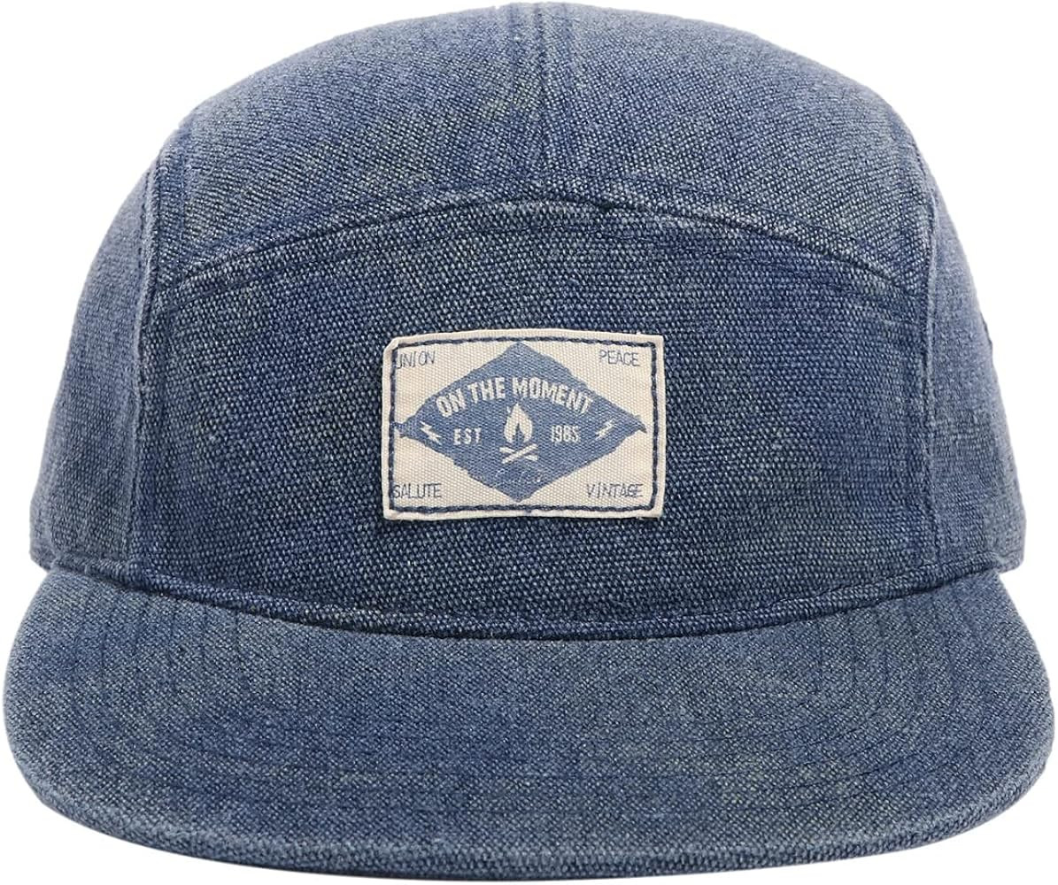 Clakllie 5 Panel Hat Washed Cotton Baseball Cap Flat Brim Hip Hop Hat Casual Snapback Cap Camp St... | Amazon (US)