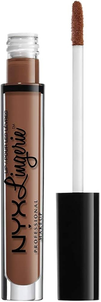 NYX PROFESSIONAL MAKEUP Lip Lingerie Matte Liquid Lipstick - After Hours, Warm Brown Nude | Amazon (US)