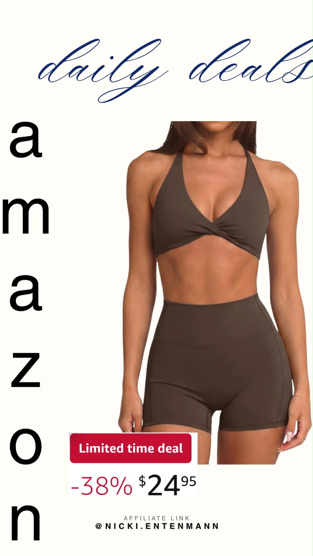 Power up your training with Women's 2 Piece Workout Sets featuring a twist V neck sports bra and yoga biker shorts. Designed for comfort and support, this set makes every workout stylish and strong. #workoutset #sportsbra #bikershorts #activewear #yogawear #fitnessgear #gymstyle #athleisure #shoppinghaul #modernliving 🏋️‍♀️🧘‍♀️✨ 

 #LTKootd #LTKActive #LTKSaleAlert