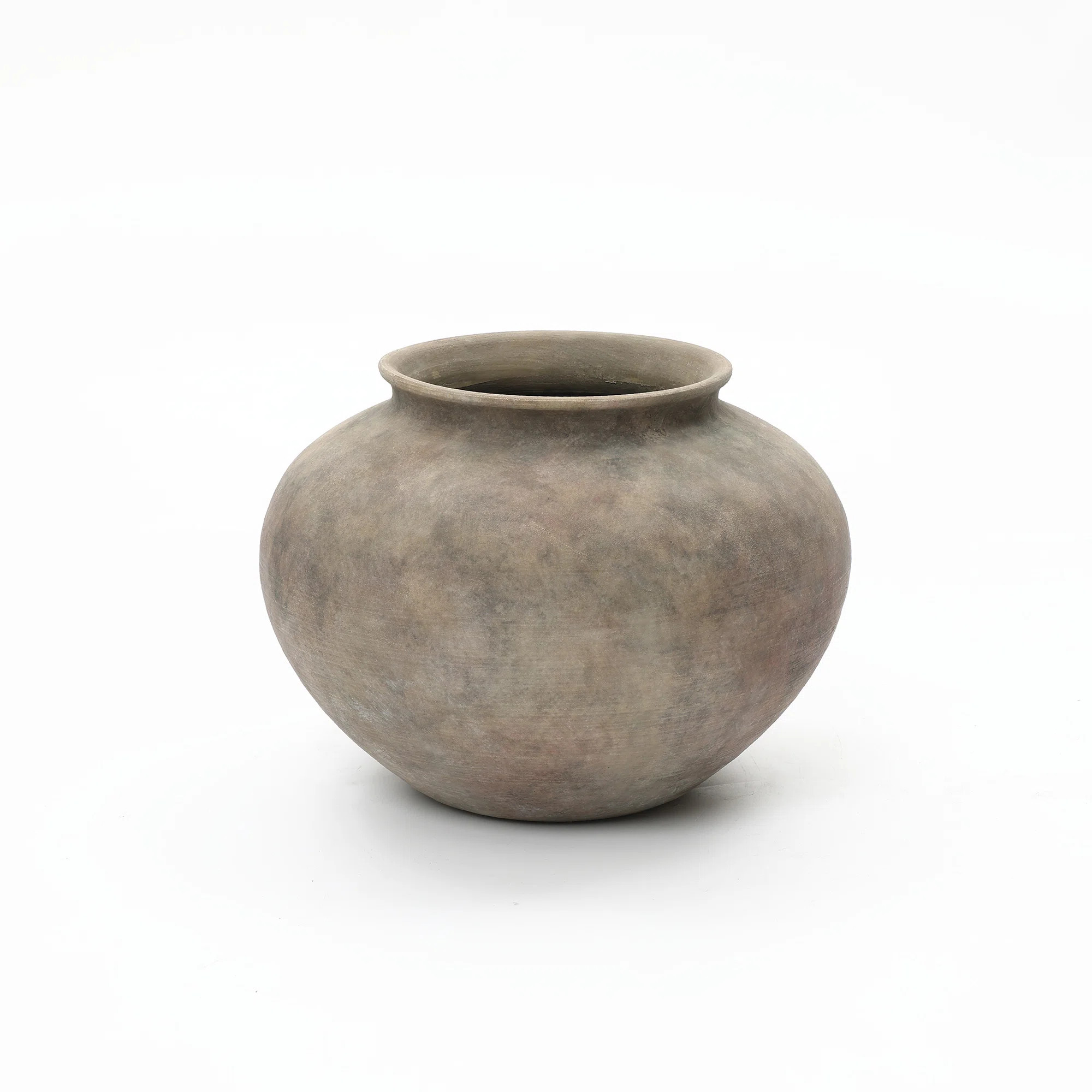 Rustic Ceramic Vase, Terracotta Pot Home Decor with Earthy Gray-Brown Finish, Multi Shape & Size ... | Wayfair North America