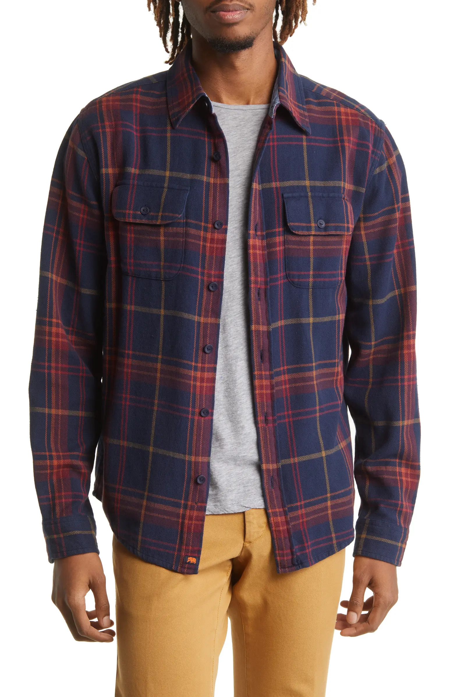 Mountain Regular Fit Flannel Button-Up Shirt | Nordstrom