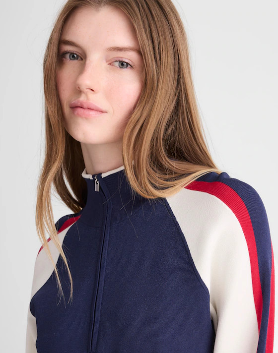 Colorblocked Quarter-Zip Raglan Sweater | Madewell