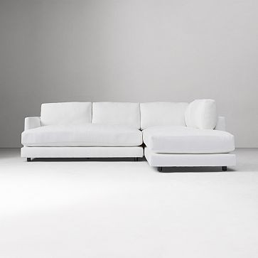 Haven 2-Piece Bumper Chaise Sectional (108"–113") | West Elm (US)