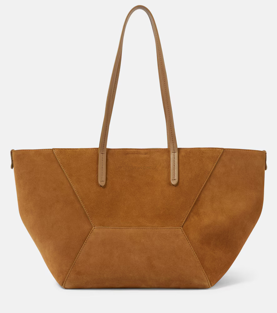 Brunello Cucinelli Duo Large suede tote bag | Mytheresa (INTL)