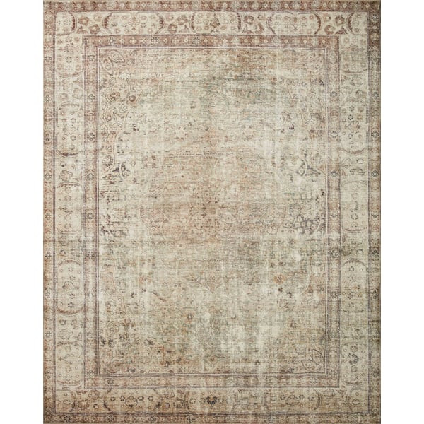 Margot feat. CloudPile (TM) MAT-01 Antique/Sage Printed Area Rug | Rugs Direct