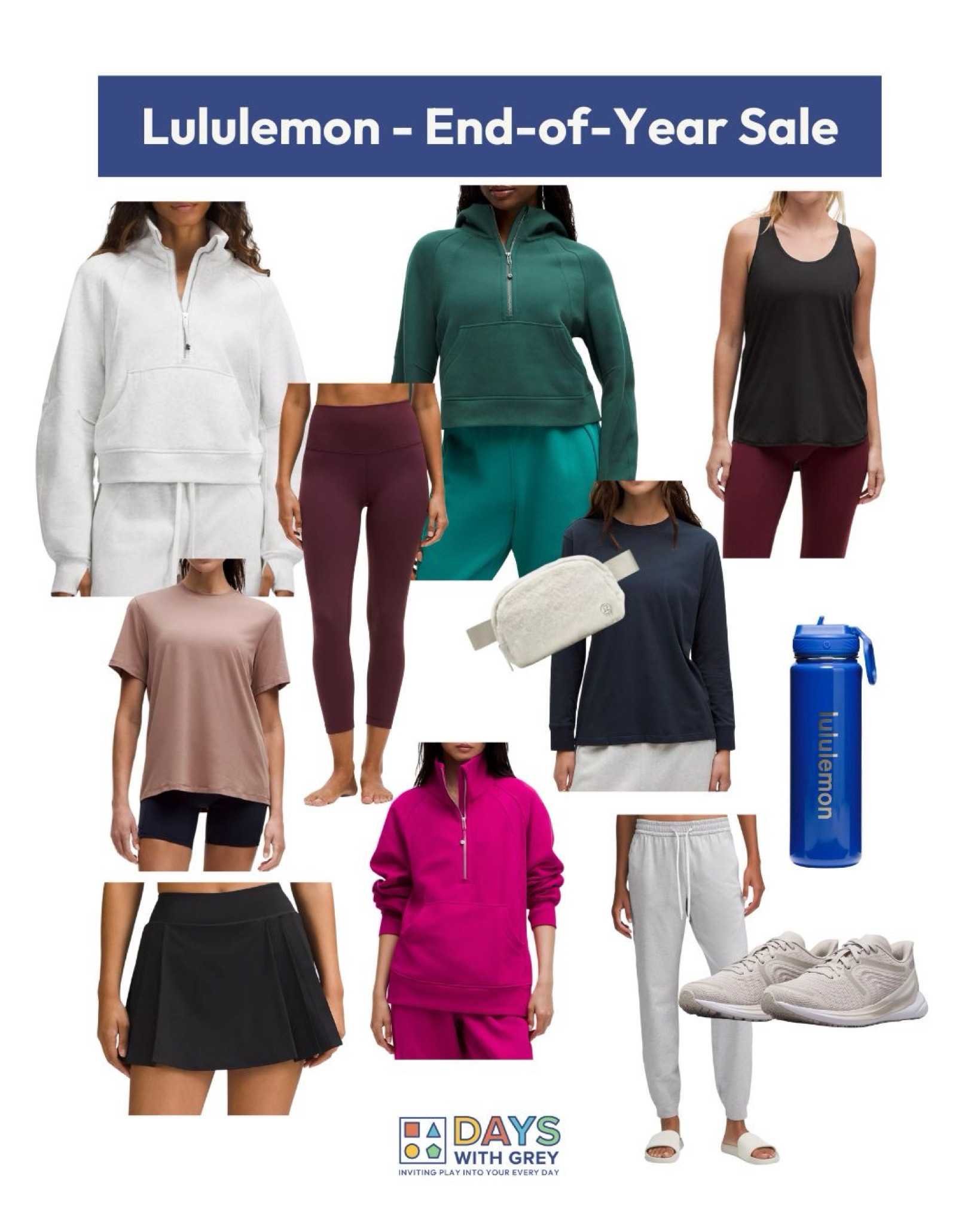 The Lululemon end of year sale has some amazing deals. The popular scuba sweatshirts are available in a lot of colors. There are various leggings, tops, shorts, accessories,  and more. Worth a look!

#LTKGiftGuide #LTKFitness #LTKSaleAlert